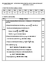 Đáp án đề kiểm tra học kì I Vật lí lớp 10 - Năm học 2016-2017 - Sở GD & ĐT Vĩnh Phúc